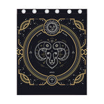 Vintage Aries Zodiac Sign Print Curtain
