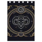 Vintage Aries Zodiac Sign Print Curtain