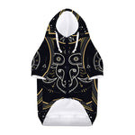Vintage Aries Zodiac Sign Print Dog Zip Up Hoodie