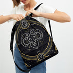 Vintage Aries Zodiac Sign Print Drawstring Backpack