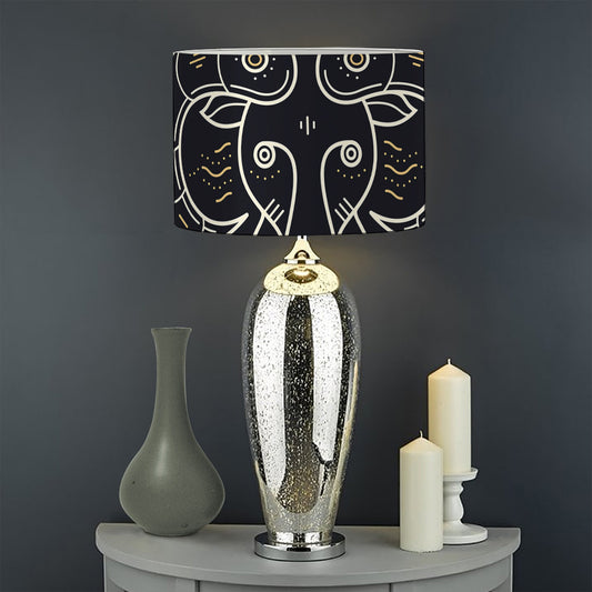 Vintage Aries Zodiac Sign Print Drum Lamp Shade