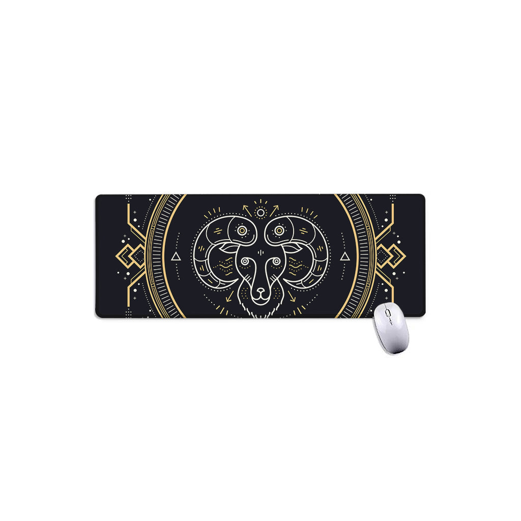 Vintage Aries Zodiac Sign Print Extended Mouse Pad