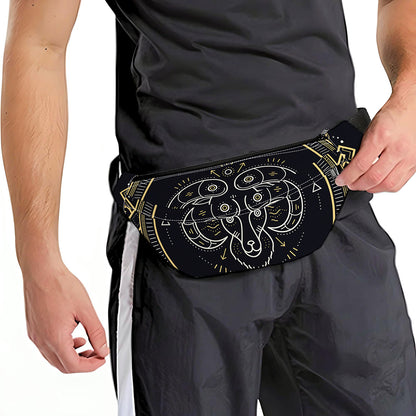 Vintage Aries Zodiac Sign Print Fanny Pack