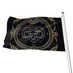 Vintage Aries Zodiac Sign Print Flag