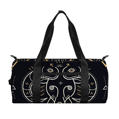 Vintage Aries Zodiac Sign Print Gym Bag