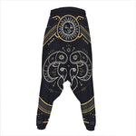 Vintage Aries Zodiac Sign Print Hammer Pants