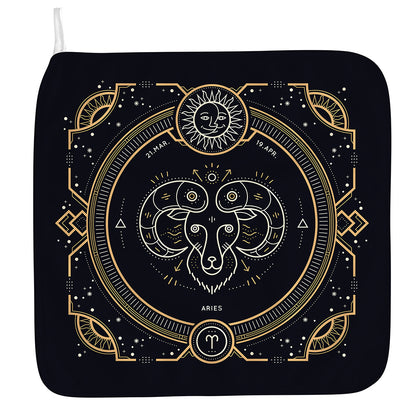 Vintage Aries Zodiac Sign Print Hand Towel