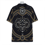 Vintage Aries Zodiac Sign Print Hawaiian Shirt