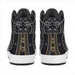 Vintage Aries Zodiac Sign Print High Top Leather Sneakers