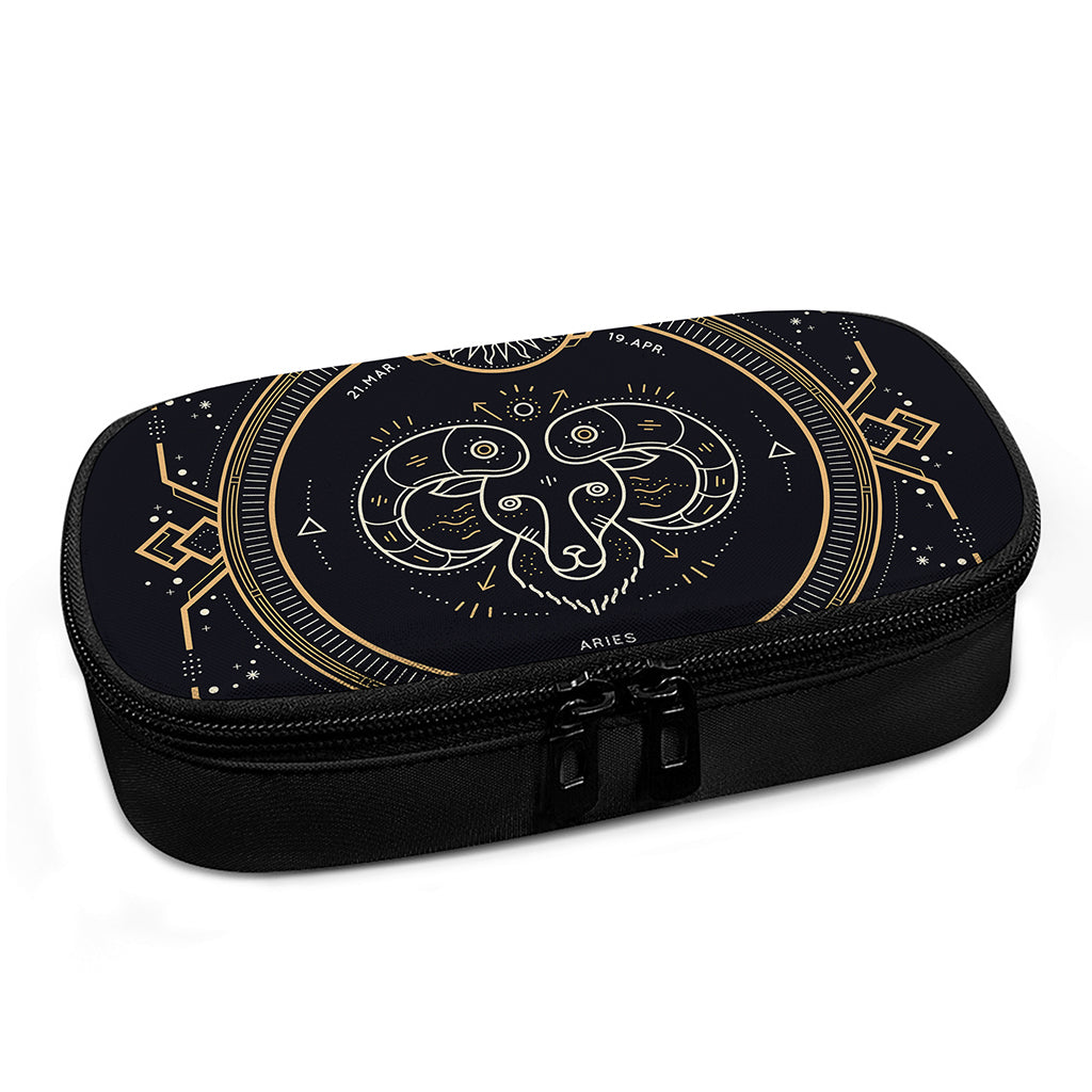 Vintage Aries Zodiac Sign Print Insulin Cooler Travel Case