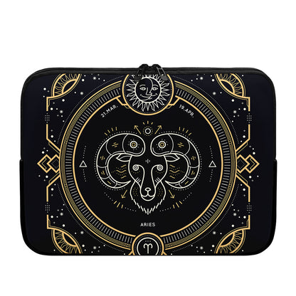 Vintage Aries Zodiac Sign Print Laptop Sleeve