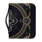 Vintage Aries Zodiac Sign Print Leather Bible Cover