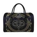 Vintage Aries Zodiac Sign Print Leather Duffel Bag