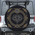 Vintage Aries Zodiac Sign Print Leather Spare Tire Cover