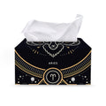 Vintage Aries Zodiac Sign Print Leather Tissue Box Cover