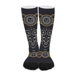 Vintage Aries Zodiac Sign Print Long Socks