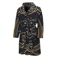 Vintage Aries Zodiac Sign Print Men's Bathrobe