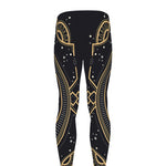 Vintage Aries Zodiac Sign Print Men's leggings