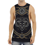 Vintage Aries Zodiac Sign Print Men's Muscle Tank Top