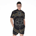 Vintage Aries Zodiac Sign Print Men's Romper