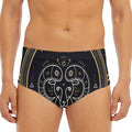 Vintage Aries Zodiac Sign Print Men's Triangle Swim Briefs