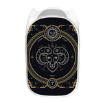 Vintage Aries Zodiac Sign Print Mesh Laundry Hamper