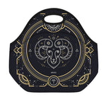 Vintage Aries Zodiac Sign Print Neoprene Lunch Bag