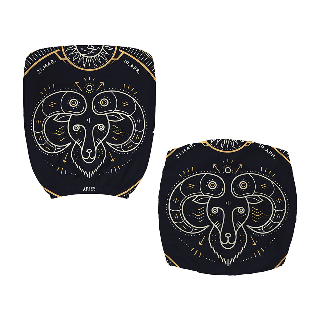 Vintage Aries Zodiac Sign Print Office Chair Cover