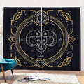 Vintage Aries Zodiac Sign Print Pencil Pleat Curtains