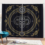 Vintage Aries Zodiac Sign Print Pencil Pleat Curtains