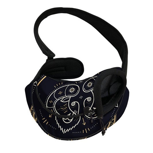 Vintage Aries Zodiac Sign Print Pet Sling Carrier
