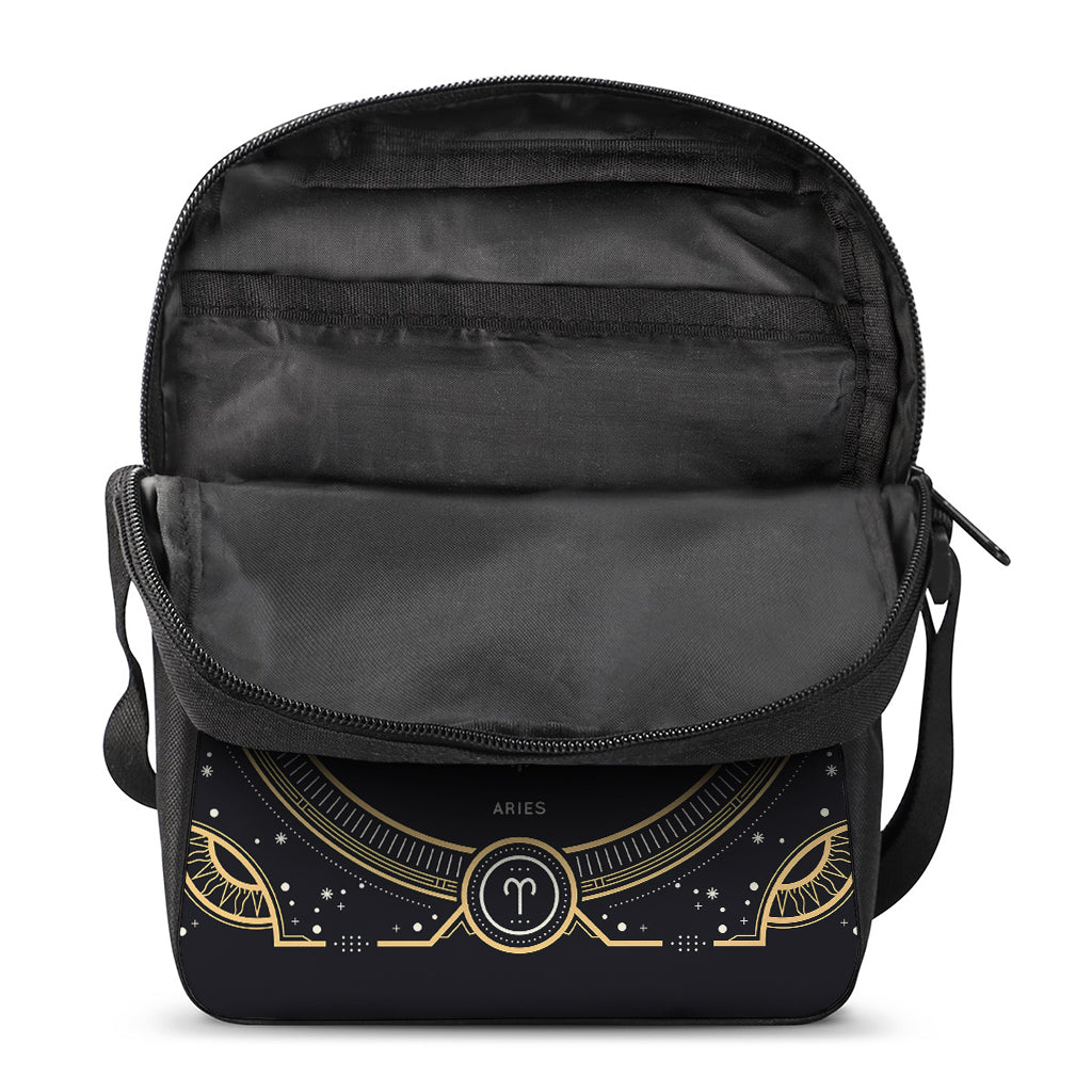 Vintage Aries Zodiac Sign Print Rectangular Crossbody Bag