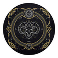 Vintage Aries Zodiac Sign Print Round Blanket