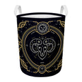 Vintage Aries Zodiac Sign Print Round Laundry Basket