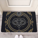 Vintage Aries Zodiac Sign Print Rubber Doormat