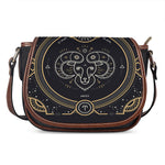 Vintage Aries Zodiac Sign Print Saddle Bag