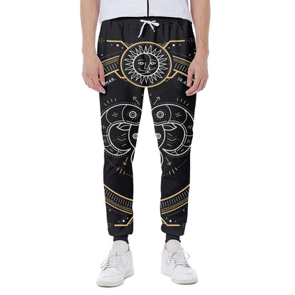 Vintage Aries Zodiac Sign Print Scuba Joggers