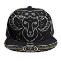 Vintage Aries Zodiac Sign Print Snapback Cap