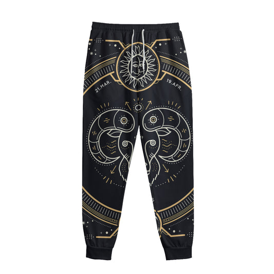 Vintage Aries Zodiac Sign Print Sweatpants