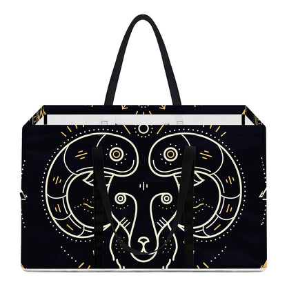 Vintage Aries Zodiac Sign Print Utility Tote Bag