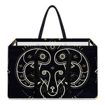 Vintage Aries Zodiac Sign Print Utility Tote Bag