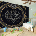Vintage Aries Zodiac Sign Print Wall Sticker