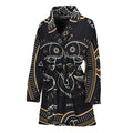 Vintage Aries Zodiac Sign Print Women's Bathrobe
