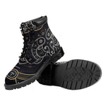 Vintage Aries Zodiac Sign Print Work Boots