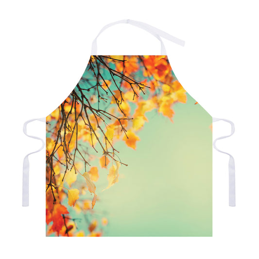 Vintage Autumn Print Adjustable Apron