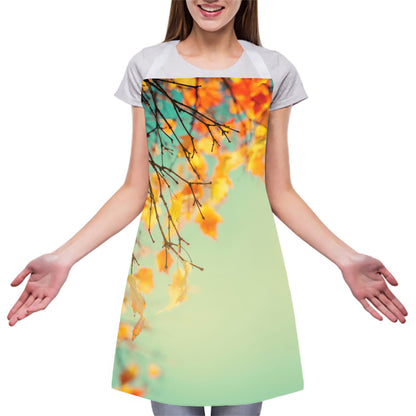 Vintage Autumn Print Adjustable Apron