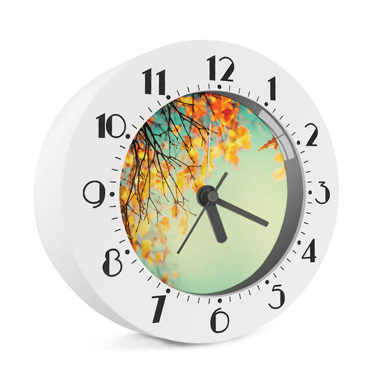 Vintage Autumn Print Alarm Clock