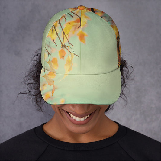 Vintage Autumn Print Baseball Cap