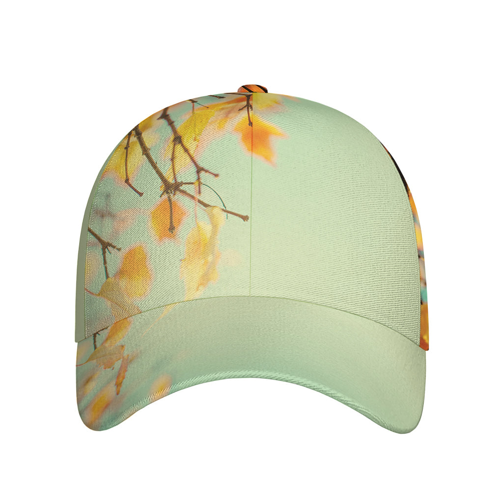 Vintage Autumn Print Baseball Cap