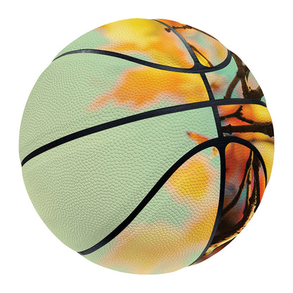 Vintage Autumn Print Basketball